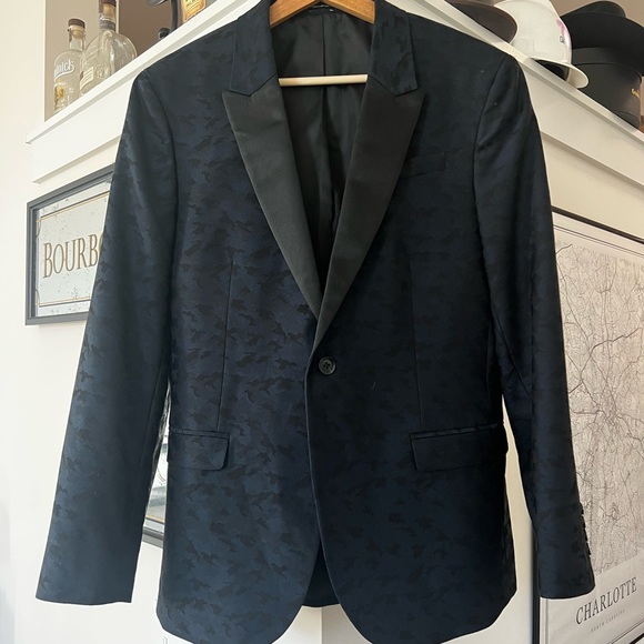 J. Ferrar Navy Camp Tux Jacket - Picture 1 of 4